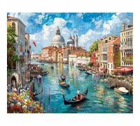 YALKIN Landscape Paint by Numbers for Adults, Painting by Number Kits On Canvas for Adults, Without Frame DIY Color Oil Painting Acrylic Paints,Home Wall Decor 15.6x19.7in/40x50cm