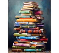 YALKIN Paint by Numbers for Adults Kits, Books Painting by Number Kits On Canvas, Without Frame DIY Color Oil Painting Acrylic Paints,Home Wall Decor Christmas16x20in/40x50cm