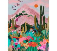 YALKIN Paint by Numbers for Adults Kits, Flowers Abstract Painting by Number Kits On Canvas,Without Frame DIY Color Oil Painting Acrylic Paints Home Wall Decor 16x20in/40x50cm