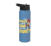 Yall Do Realize I'm Gonna Snap One Day Right - Chicken Lover Stainless Steel Insulated Water Bottle
