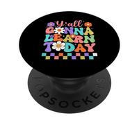 Y'all Gonna Learn Today Colorful Back to School PopSockets Adhesive PopGrip