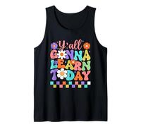 Y'all Gonna Learn Today Colorful Back to School Tank Top