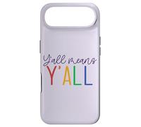 Y'ALL MEANS Y'ALL LGBT Rainbow Pride Parade Meme Case for iPhone Air