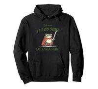 Y'all mind If I Do Some Lollygaggin' Funny Frog in Red Cape Pullover Hoodie