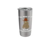 Y'all Mind if I do Some Lollygaggin' Funny Sloth Cowboy Stainless Steel Insulated Tumbler