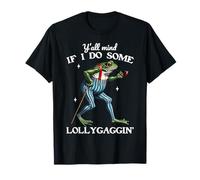 Y'all Mind If I Do Some Lollygagging Funny Cowboy Frog Meme T-Shirt