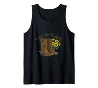 Yall Need Jesus Cowboy Boots Sunflower Christian Faith Tank Top