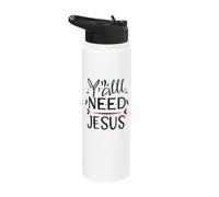Y'all Need Jesus Funny Christian Humor Stainless Steel Insulated Water Bottle