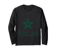 Yallah Morocco. Fight to Win Morocco. Long Sleeve T-Shirt