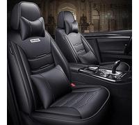 YALLIT Car Seat Covers Universal Full Set for Ford Tourneo Connect/Tourneo Connect/Grand V408/Tourneo Courier B460/Tourneo Waterproof Leather, black