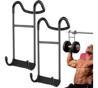 Yallmie 2Pcs Dumbbell Spotter Hooks, Dumbbell Hooks Heavy Duty Dumbbell Rack, Dumbbell Attachment 250 Ib Load Capacity Weights Holder Stand, Dumb Bell Storage Stand Holder for Home Gym Exercise