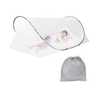 Yallmie Foldable Mosquito Net, Pop Up Mosquito Tent with Double Zippers Net Travel Single Bed, No Installation Required, Foldable Bed Canopy for Camping, Home Dorm