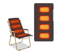 Yallmie Heated Seat Cushion, Electric Heat Pads with 4 Heating Zone Seat Heater Pad, 3 Temperature Levels Seat Heating Pad Machine for Office Chair Sofa Camping