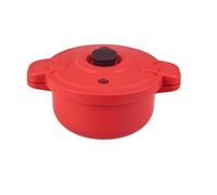 Yallmie Microwave Pressure Cooker, 2.3L Microwave Steamed Rice Pressure Pot with Locking Lid Microwave Rice Steamer, Dishwasher Safe & BPA Free Healthy And Fast Way To Cook (B)