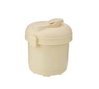 Yallmie Microwave Rice Cooker, Rice Steamer Microwave 2-Layer Microwave Vegetable Steamer, Pasta Cooker with Rice Scoop Microwave Steamer for Vegetables, Pasta, Potatoes (C)