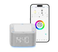 Yallmie White Noise Machine 8 Color Lights, Baby Sound Machine with 32 Soothing Sounds White Noise Night Light, Sleep Machine with Timer Sleep Aid Machine, Sound Therapy for Sleep Quality (01)