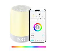 Yallmie White Noise Machine 8 Color Lights, Baby Sound Machine with 32 Soothing Sounds White Noise Night Light, Sleep Machine with Timer Sleep Aid Machine, Sound Therapy for Sleep Quality (02)