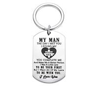 YALLNASL Boyfriend Husband Gifts from Girlfriend Wife - 'To My Man' Keychain Gift for Him: Anniversary, Christmas, I Love You, Red