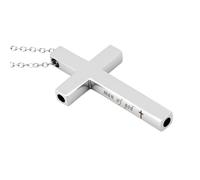 YALLNASL Religious Christian Breathing Necklace for Men Women Stress Relief Gifts for Friends Coworkers Birthday Christmas Gift Ideas, Stainless Steel, No Gemstone