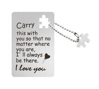 YALLNASL wallet card for couple, silver, S, Always Be There