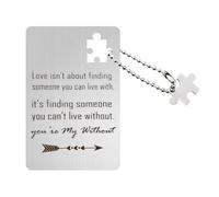 YALLNASL wallet card for couple, silver, S, Ur My Without