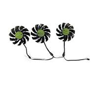YALLS NEW 75MM 3PCS GTX1660 Cooling Fan 4PIN Compatible For Gigabyte GeForce RTX 3070 EAGLE 8G RTX3060 GTX1660 RX 5500XT 5600 XT Graphics Fans (Color : T128010SU)