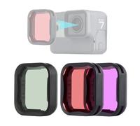 YALLSAME 3-Pack Snorkel CPL Lens Filter Set for GoPro Hero 7 6 5 Black | Red & Magenta Filters for Go Pro 5 6 7 for Snorkeling Underwater Color Correction, CPL Filter for Glare Reduction