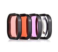 YALLSAME 4-Pack Dive Filter for GoPro Hero 13 12 11 10 9 8 Official Housing | Red/Magenta/Snorkel Red/Macro Color Correction Underwater Filters for Hero13 Protective Housing for Snorkeling Scuba Diving