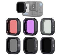 YALLSAME 6-Pack ND Filter/Snorkel Filter Set for GoPro 13, Accessories Kit for GoPro Hero 13 Black with CPL/ND32/ND16/ND8 & 2 Color Red Filters for Day Photography and Shallow Dive Recording