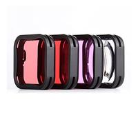 YALLSAME Dive Filter for GoPro Hero 7 6 5 Super Suit Dive Housing Case Lens Filters Set 4 Pack (Color Red, Magenta, Snorkeling Pink, Macro) Underwater Photography Accessories for GoPro 5 6 7 Black