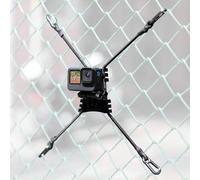 YALLSAME Fence Mount for GoPro Hero 12 11 10 9 8 7 6 5 4 3 Max Mini AKASO DJI Action, Chain Link Fence Backstop Mount, Fit for Softball/Baseball/Tennis Games/Paddle Board
