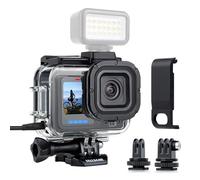 YALLSAME Skeleton Case Side Open Housing for GoPro Hero 13 12 11 10 9 Black | Frame Mount Protective Case with Metal Battery Cover for Go Pro 9-13 for Vlog Youtube TicToc Recording, Easy Charging