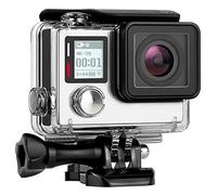 YALLSAME Waterproof Case for GoPro Hero 4 3 3+, 131ft Underwater Protective Housing Accessories Ideal for Scuba Diving, Snorkeling, Surfing, Dive Housing Case for GoPro 3 Plus 3 4 Black/Silver