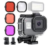 YALLSAME Waterproof Case Housing for GoPro Hero 8 Black Dive Case with Diving Filter Set 60 Metres Underwater Photography Protective Scuba Diving Snorkeling Accessories Kit for Go Pro 8 Black