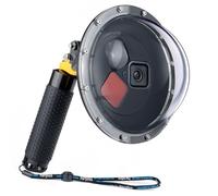 YALLSAME Waterproof Dome Port for GoPro Hero 13 12 11 10 9 Black with Built-in Switchable Filters, Floating Hand Grip, Trigger, Dive Snorkeling Underwater Dome Housing for GoPro 9 10 11 12 13 Black