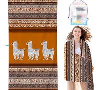 YALNSENN Microfiber Beach Towel Orange Color 28x56 Inch Compact Lightweight, Animal Beach for Adults Oversized Sand Free Soft Ldeal Travel Towel Quick Dry for Swimming Yoga Camping Gym SYL7 N-6