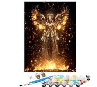 YALNSENN Paint by Numbers, 16x22 in Large Paint by Numbers for Adults Angel Woman, DIY Oil Paintings Crafts Hobbies for Women Gifts with 3 Brushes and 36 Acrylic Pigment Home Wall Decor SYLWK238