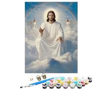 YALNSENN Paint by Numbers for Adults, DIY Painting Angel Male God Paint by Numbers for Beginners Kits, Oil Paintings Crafts Adults Hobbies for Women Gifts, Home Wall Decor 16x22 in SYLWK320