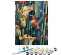 YALNSENN Paint by Numbers for Adults, DIY Painting Hummingbird Bird Paint by Numbers for Beginners Kits, Oil Paintings Crafts Adults Hobbies for Women Gifts, Home Wall Decor 20x28in SYLWK457