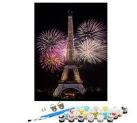 YALNSENN Paint by Numbers for Adults, DIY Painting Paris Iron Tower with Frame Paint by Numbers for Beginners, Oil Paintings Crafts Adults Hobbies for Women Gifts, Home Wall Decor 40x54inch SYLDK427