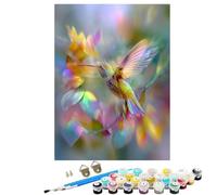 YALNSENN Paint by Numbers for Adults, Paint by Numbers Bird Hummingbird, Easy DIY Oil Painting Kits on Canvas with Brushes, Hobbies for Women, Painting for Home Wall Decor Gifts 20x28in SYLWK279