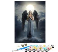 YALNSENN Paint by Numbers for Adults, Paint by Numbers Woman Angel, Easy DIY Oil Painting Kits on Canvas with Brushes, Hobbies for Women, Painting for Home Wall Decor Gifts 16x22 in SYLWK239