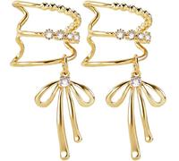 YALOJE 2 Pack Bling Rhinestone Stethoscope Charm Set, Sparkle Butterfly Stethoscope ID Tag Decoration for Nurse, Unique Personalized Decor Accessories for Doctor Graduation Veterinarian- Gold