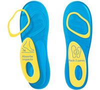 YALTRIX Active Gel Insoles - Pack of 2 Pairs - Anti-Fatigue Cushioning for Work and Walking, Cuttable, Absorb Impact and Sweat, Unisex Daily Comfort - Sizes 36-41/42-46 (C-2, 42-46)