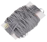 Yalulu 100 Meters Reflective Piping Fabric Strip, 2mm Double Sided Silver Reflective Edging Braid Trim for Clothing Sewing DIY Craft