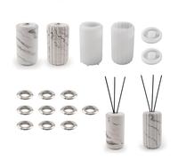 Yalulu 2 Sets Aromatherapy Diffuser Resin Molds, Diffuser Bottle Epoxy Silicone Casting Molds, Aromatherapy Ornament Silicone Mould