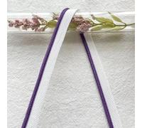 Yalulu 20 Yards Polyester Edge Piping Trim, 10mm Wide Piping Cord Trim Piping Tape for Sewing DIY Crafting Fabric Edge Trim (Deep Purple)