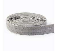 Yalulu 20 Yards Silicone Non-Slip Elastic Band, 10mm Stretch Non-Slip Strap Rubber Band for Underwear, Bra, DIY Craft Accessories (Grey)