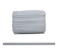 Yalulu 20 Yards Velvet Piping Trim, 10mm Wide Piping Cord Trim Piping Tape for Sewing DIY Crafting Fabric Edge Trim (Light Grey)
