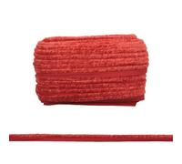 Yalulu 20 Yards Velvet Piping Trim, 10mm Wide Piping Cord Trim Piping Tape for Sewing DIY Crafting Fabric Edge Trim (Red)